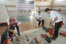 برگزاری آزمون ارتقاء درجه نجاتگران هلال احمر  شهرستان های غرب استان در اسلام آبادغرب 