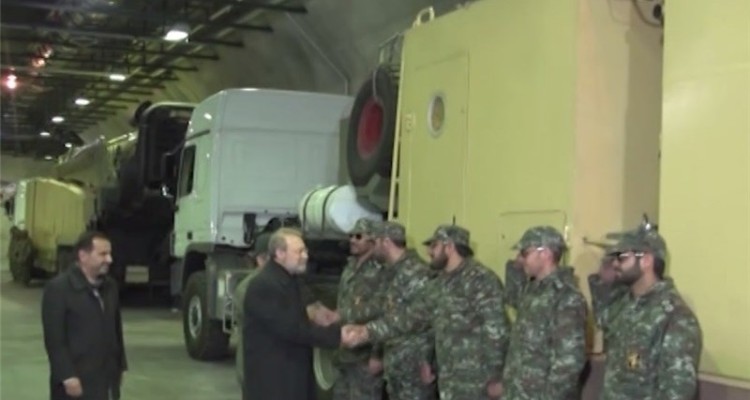 بازدید لاریجانی از شهر زیرزمینی موشکی سپاه 