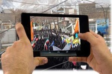 مسابقه عکاسی با موبایل از راهپیمایی 22 بهمن در اسلام آباد غرب