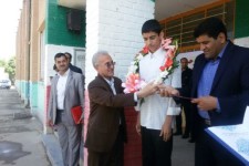 تجلیل از نوجوان تکواندو کار اسلام آبادی راه یافته به اردوی تیم ملی+عکس