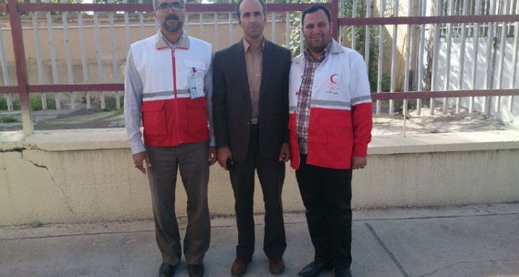 مراسم تودیع و معارفه مدیر هلال احمر اسلام آباد غرب برگزار شد