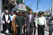  مانور تذکر لسانی امر به معروف و نهی از منکر در اسلام آبادغرب اجرا شد