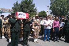 تشییع باشکوه پیکر شهید دکتر حجت اله نیک عزم در اسلام آبادغرب