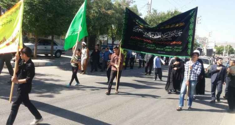 مراسم سوگواری شهادت امام صادق (ع) در اسلام آبادغرب برگزار شد