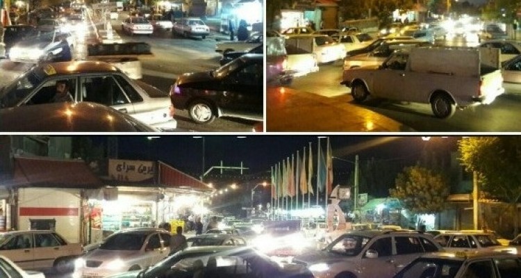 فاجعه ی ترافیک در اطراف میدان هدایت اسلام آباد غرب !