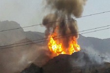 انفجار مهیب و زبانه های آتش در خط لوله گاز گناوه/یک کشته و 3 مصدوم تاکنون+عکس