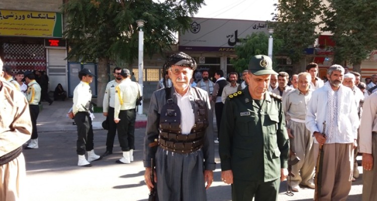 رژه پیشکسوتان بسیج عشایری اسلام آبادغرب