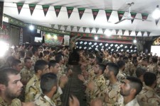 مراسم عزاداری هفتمین روز ماه محرم در حسینیه پادگان الله اکبر تیپ 181 ارتش برگزار شد