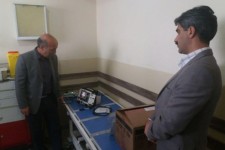 نصب و راه اندازی دستگاه شوک الکتریکی در مرکز بهداشتی درمانی حمیل
