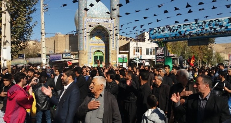 مراسم عزاداری اربعین حسینی در اسلام آبادغرب+ تصاویر 