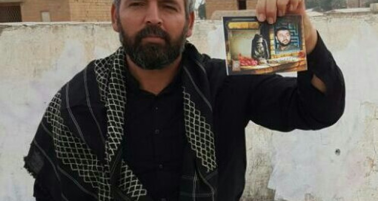 اجرای طرح زیارت نیابتی برای شهدا توسط تیپ 181 ارتش در ایام اربعین حسینی/ زیارت به نیابت شهید "مهدی نوروزی" در محل شهادتش