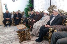 دیدار آیت الله نریمانی با خانواده شهید " مصیب قنبری" در اسلام آبادغرب+عکس