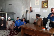 دیدار امام جمعه و طلاب حوزه علمیه اسلام آباد غرب با آتش نشانان شهرستان+عکس