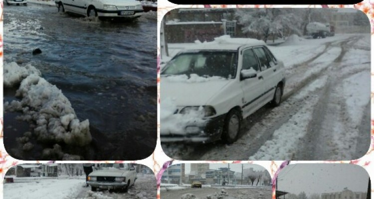 ده سانت برف چالش بزرگ مدیران اسلام آبادغرب !