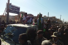 تشییع پیکر شهید مدافع حرم "خیرالله احمدی فرد" در اسلام آباد غرب + تصاویر 