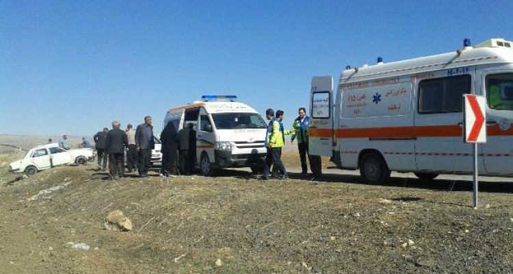 واژگونی پیکان در جاده برف آباد 6مصدوم برجای گذاشت