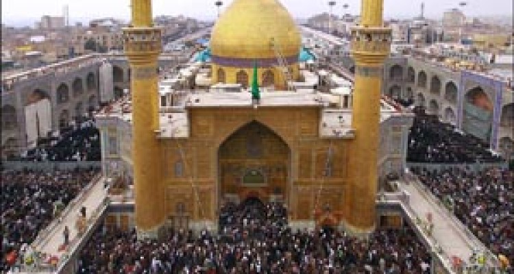 برگزاری مراسم عزاداری شهادت حضرت فاطمه(س) در نجف اشرف + فیلم 