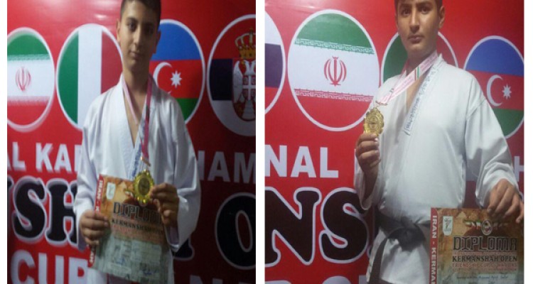 کسب مدال طلا ی مسابقات کاراته بین المللی توسط دانش آموزان اسلام آباد غرب+عکس