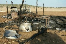 آتش سوزی محل اسکان عشایر در حاشیه شهر  اسلام آبادغرب+عکس و جزئیات