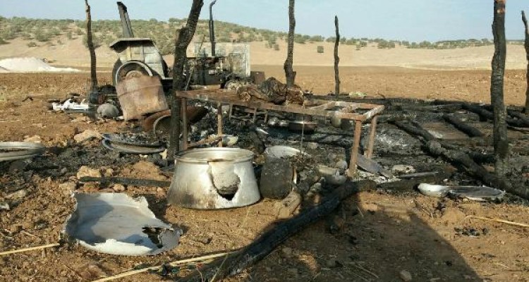 آتش سوزی محل اسکان عشایر در حاشیه شهر  اسلام آبادغرب+عکس و جزئیات