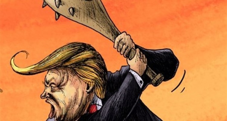  تلاش ترامپ برای نابودی برجام/کارتون