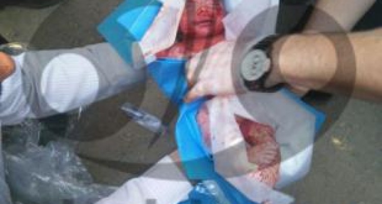 پیدا شدن زنده یک نوزاد رها شده در رودخانه ای در کرمانشاه داخل نایلون!