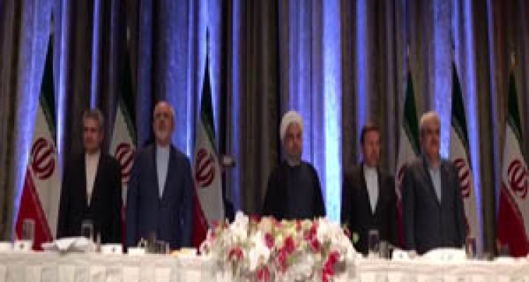 حضور روحانی در جمع ايرانيان مقيم آمريكا + فیلم 