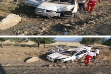 حادثه رانندگی در محور کرمانشاه به اسلام آبادغرب 4 مصدوم برجای گذاشت + تصاویر