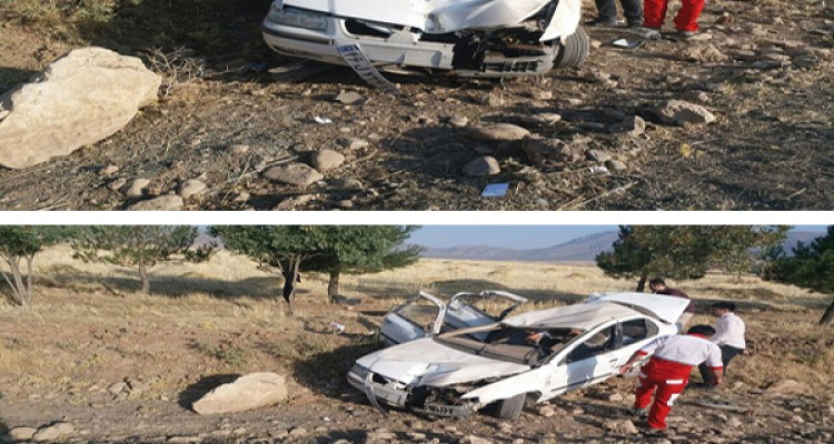 حادثه رانندگی در محور کرمانشاه به اسلام آبادغرب 4 مصدوم برجای گذاشت + تصاویر