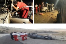 حادثه رانندگی در محور حمیل به اسلام آبادغرب یک کشته برجای گذاشت + تصاویر