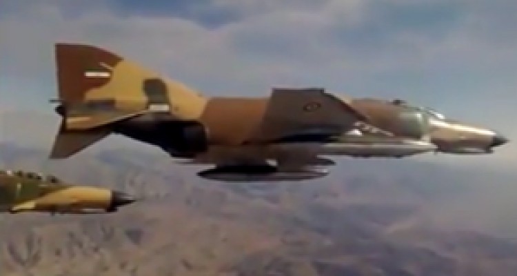 پرواز جنگنده‌های ارتش برای شرکت در رزمایش حیدر کرار + فیلم 