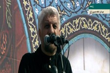 نوای معروف حاج صادق آهنگران در مراسم تشییع پیکر شهید حججی + فیلم 