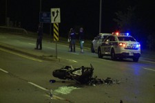 فرار یک خودرو پس از تصادف با موتورسیکلت + فیلم 