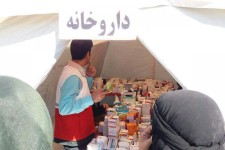مانور ویزیت و داروی رایگان هلال احمر اسلام آبادغرب در یک روستای محروم شهرستان+تصاویر