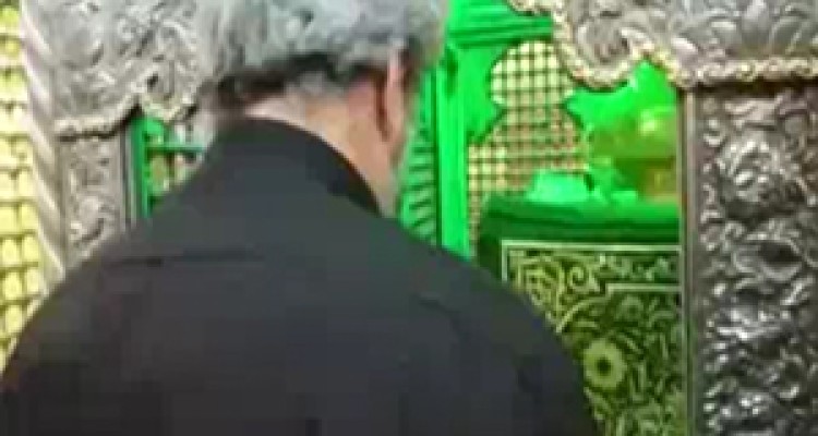تشرف خانواده شهید حججی به حرم مطهر حضرت رقیه (س) + فیلم 