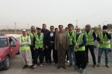 پاکسازی جاده راه کربلا در اسلام آبادغرب+تصاویر