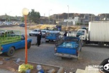 کاروان کمک‌های آستان قدس رضوی به زلزله‌زدگان استان کرمانشاه رسید +عکس