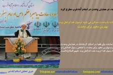 خروج از ظلمات با وحدت ممکن می شود/ رسول خدا و اهل بیت بهترین محور برای وحدت