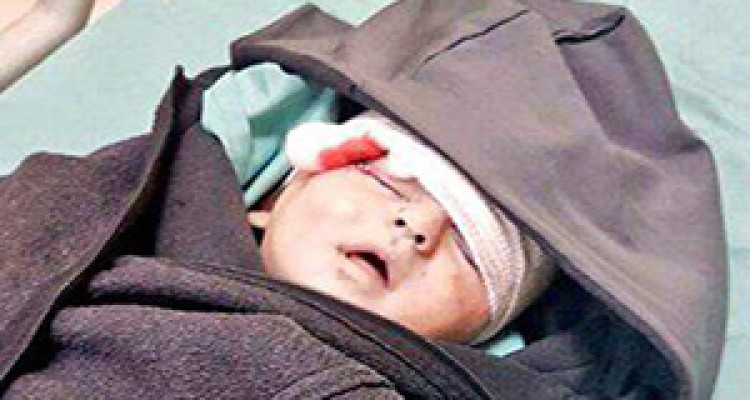 شهادت کودک ۶ ماهه به دست حرمله‌های صهیونیست + فیلم 