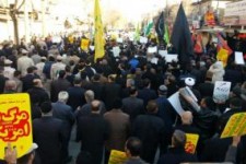 مردم کرمانشاه فتنه و اغتشاش را محکوم کردند/نمایش بصیرت مردمی + عکس 