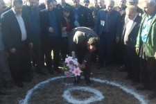 کلنگ زنی سالن ورزشی چند منظوره روستای چقاکبود اسلام آبادغرب+تصاویر