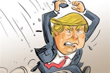 کاریکاتور/ پاسخ ایرانی‌ها به رئیس‌جمهور‌آمریکا