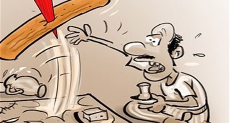 کاریکاتور/ بربری را هم برق برد!!!