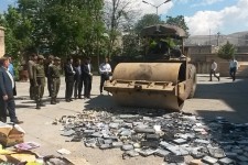 امحای بیش از 200 دستگاه گیرنده ماهواره در اسلام آبادغرب+تصاویر