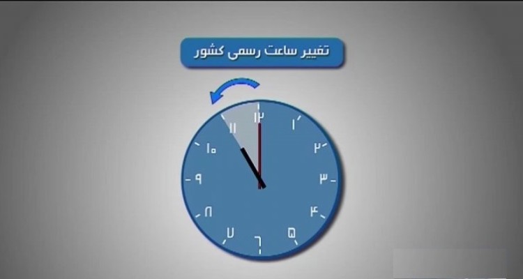 فردا شب ساعت رسمی کشور یک ساعت عقب کشیده می‌شود 
