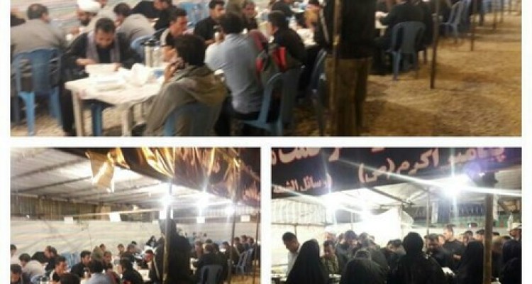 تصاویری از پذیرایی زوار اربعین حسینی در موکب خادمان راه بهشت بخش حمیل 