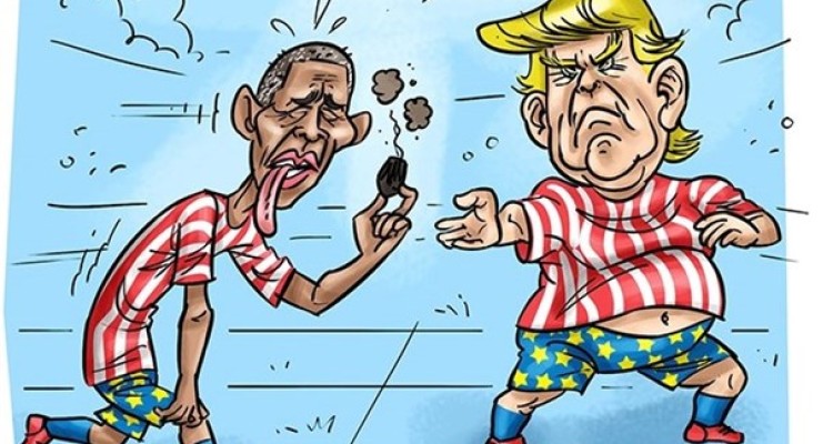 تحریم، اهرم فشار سنتی سیاستمداران آمریکا/کارتون