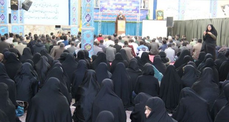 برگزاری همایش بزرگ نماز در مسجد جامع شهرستان اسلام آبادغرب+تصاویر