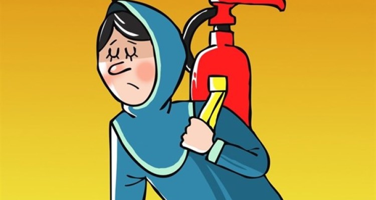 اول ایمنی،بعدتحصیل/کارتون