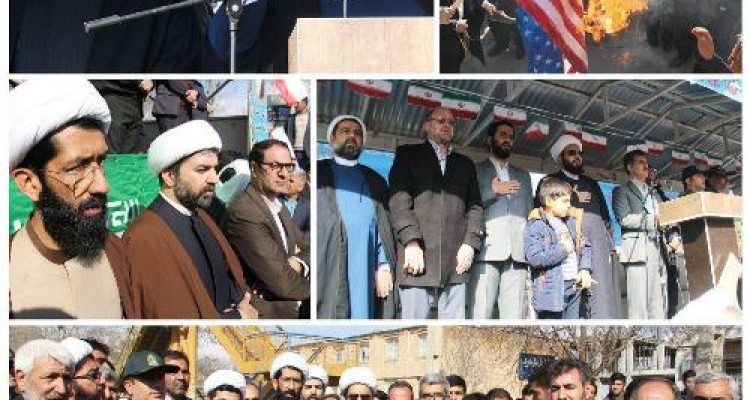 راهپیمایی باشکوه مردم اسلام آبادغرب در یوم الله 22 بهمن+تصاویر